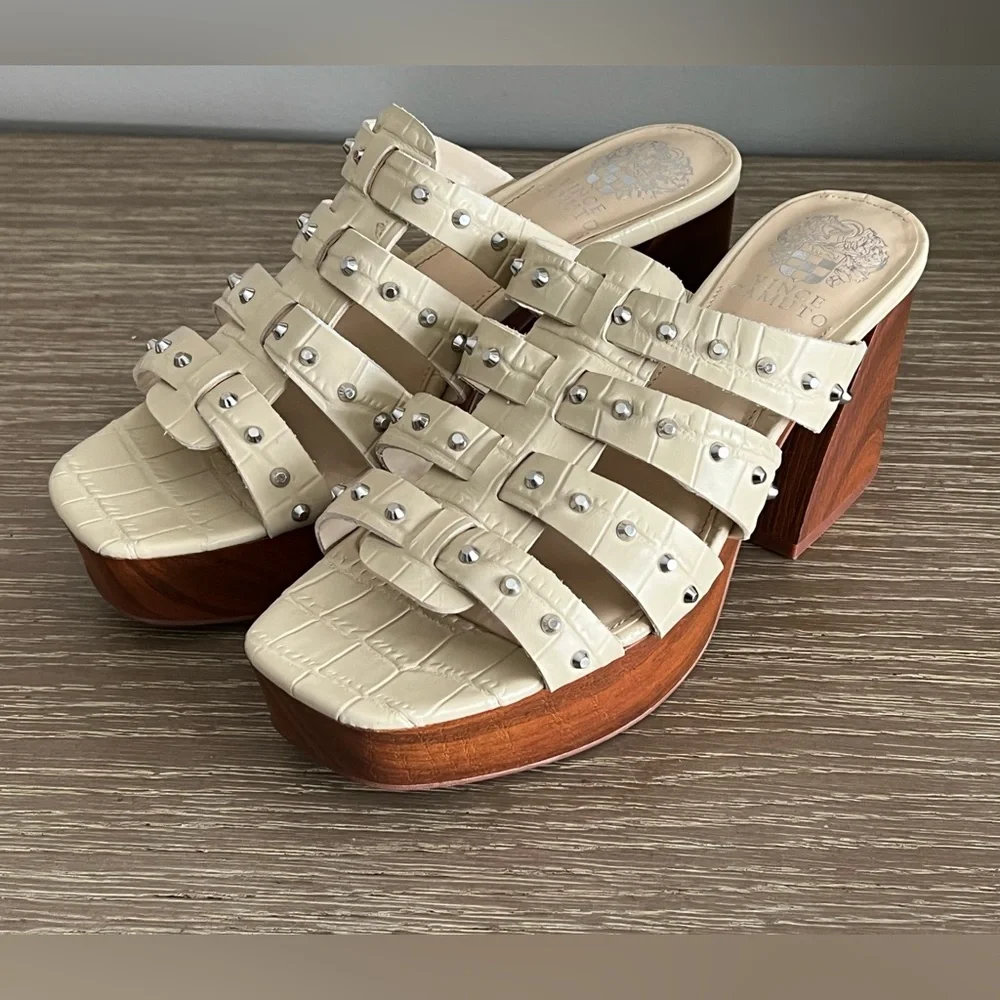 Vince Camuto Platform Studded Sandals 8